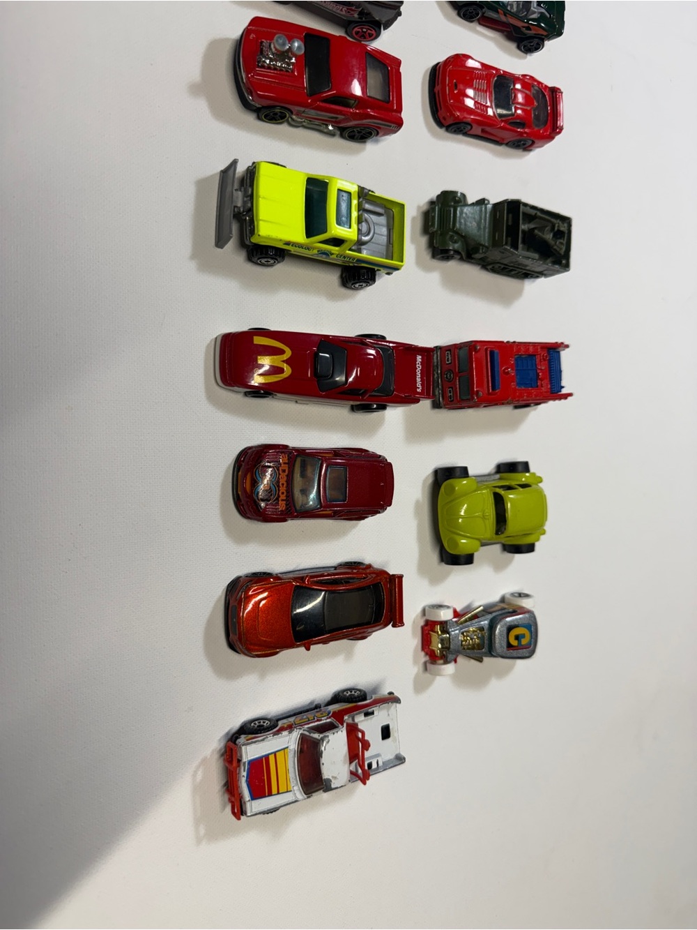 18 Hot Wheels® Assorted Mini Toy Cars - Red, Blue, Green & Yellow Set - Picture 4 of 8